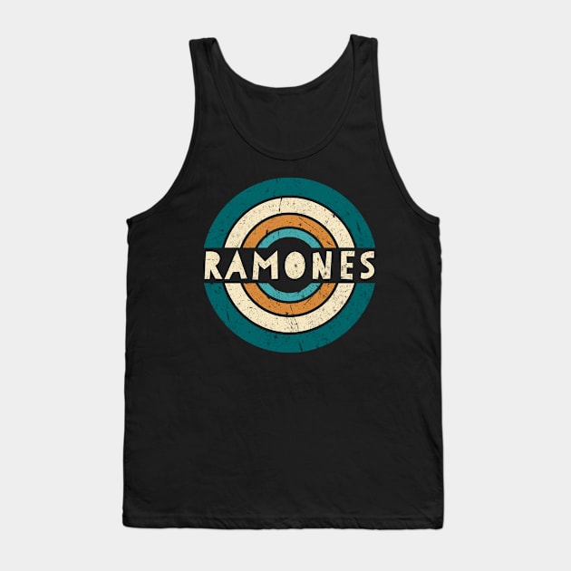 Retro Styles Ramones Name Birthday 70s 80s 90s Circle Tank Top by WertAthena